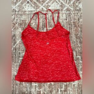 Alo Yoga Tank Top Women XSmall Red Strappy Back Lightweight Activewear Stretch